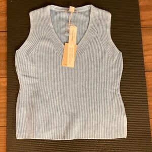 Tommy Bahama Light Blue Sleeveless Knit Top Vest size M